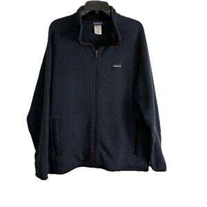 Patagonia Mens Jacket Size XL Gray Zipper Long sleeve Sherpa Fleece Pockets